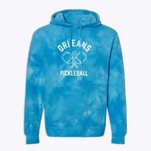 Orleans Iowa Pickleball Premium Tie-Dye Hoodie