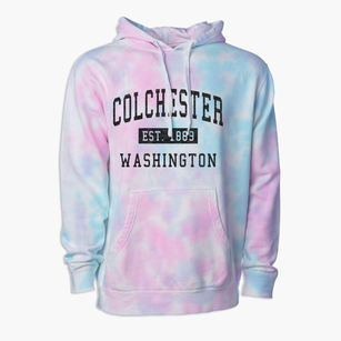 Colchester Washington Classic Established Premium Tie-Dye Hoodie
