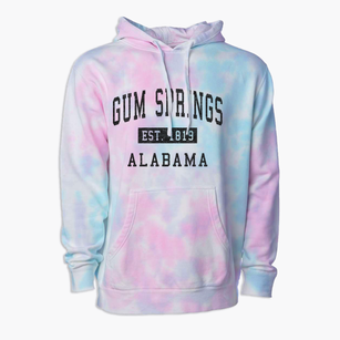 Gum Springs Alabama Classic Established Premium Tie-Dye Hoodie