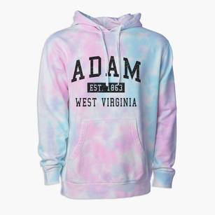 Adam West Virginia Classic Established Premium Tie-Dye Hoodie