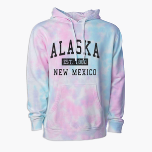 Alaska New Mexico Classic Established Premium Tie-Dye Hoodie