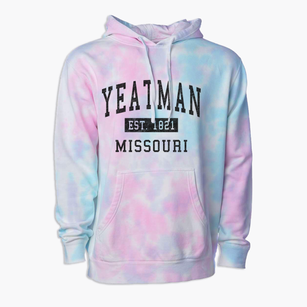 Yeatman Missouri Classic Established Premium Tie-Dye Hoodie