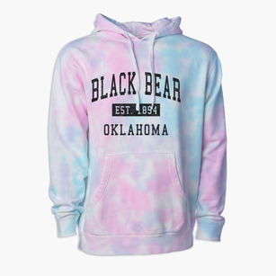 Black Bear Oklahoma Classic Established Premium Tie-Dye Hoodie