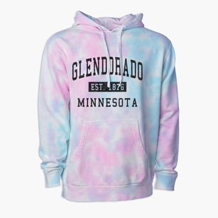 Glendorado Minnesota Classic Established Premium Tie-Dye Hoodie
