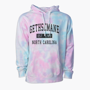 Gethsemane North Carolina Classic Established Premium Tie-Dye Hoodie