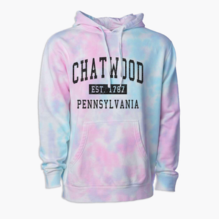 Chatwood Pennsylvania Classic Established Premium Tie-Dye Hoodie