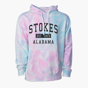 Stokes Alabama Classic Established Premium Tie-Dye Hoodie