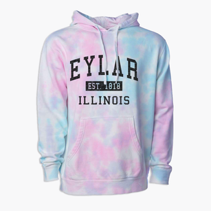Eylar Illinois Classic Established Premium Tie-Dye Hoodie