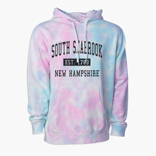 South Seabrook New Hampshire Classic Established Premium Tie-Dye Hoodie