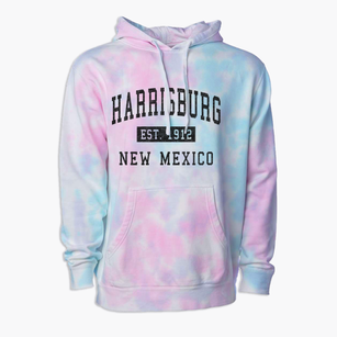 Harrisburg New Mexico Classic Established Premium Tie-Dye Hoodie