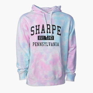Sharpe Pennsylvania Classic Established Premium Tie-Dye Hoodie