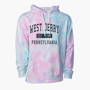 West Derry Pennsylvania Classic Established Premium Tie-Dye Hoodie