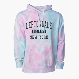 Leptondale New York Classic Established Premium Tie-Dye Hoodie