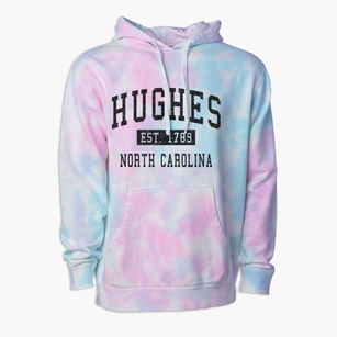 Hughes North Carolina Classic Established Premium Tie-Dye Hoodie