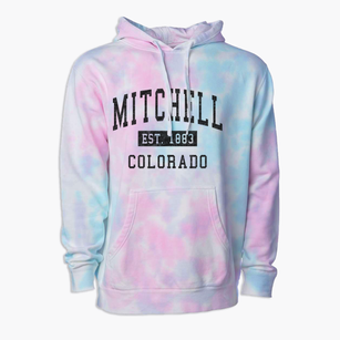 Mitchell Colorado Classic Established Premium Tie-Dye Hoodie