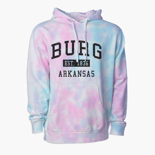 Burg Arkansas Classic Established Premium Tie-Dye Hoodie