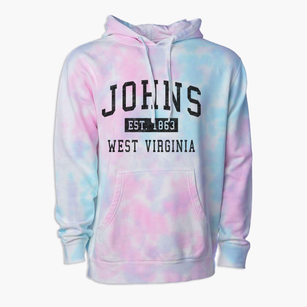 Johns West Virginia Classic Established Premium Tie-Dye Hoodie