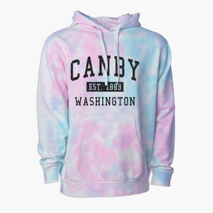 Canby Washington Classic Established Premium Tie-Dye Hoodie