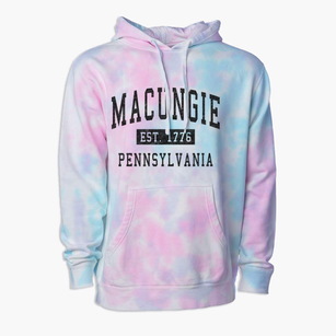 Macungie Pennsylvania Classic Established Premium Tie-Dye Hoodie
