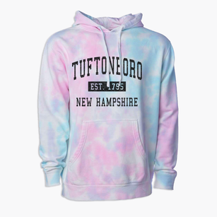 Tuftonboro New Hampshire Classic Established Premium Tie-Dye Hoodie