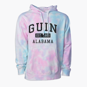 Guin Alabama Classic Established Premium Tie-Dye Hoodie