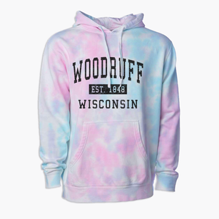 Woodruff Wisconsin Classic Established Premium Tie-Dye Hoodie