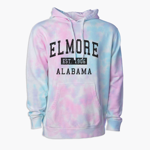 Elmore Alabama Classic Established Premium Tie-Dye Hoodie