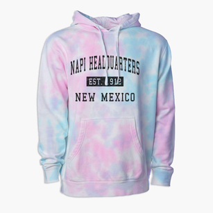 Napi Headquarters New Mexico Classic Established Premium Tie-Dye Hoodie