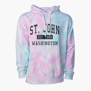 St. John Washington Classic Established Premium Tie-Dye Hoodie