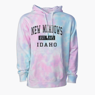 New Meadows Idaho Classic Established Premium Tie-Dye Hoodie