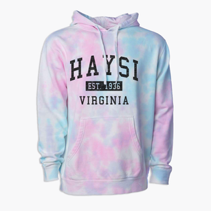 Haysi Virginia Classic Established Premium Tie-Dye Hoodie