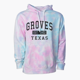 Groves Texas Classic Established Premium Tie-Dye Hoodie