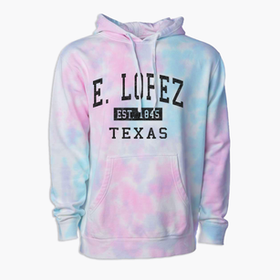 E. Lopez Texas Classic Established Premium Tie-Dye Hoodie