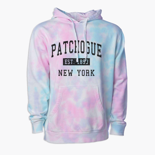Patchogue New York Classic Established Premium Tie-Dye Hoodie