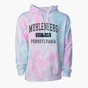 Muhlenberg Pennsylvania Classic Established Premium Tie-Dye Hoodie