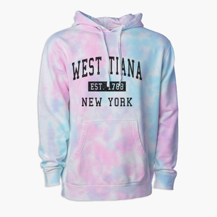 West Tiana New York Classic Established Premium Tie-Dye Hoodie