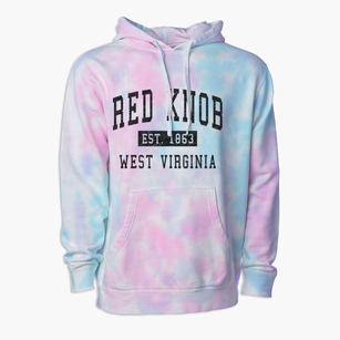 Red Knob West Virginia Classic Established Premium Tie-Dye Hoodie