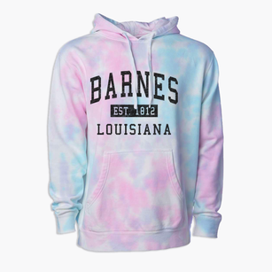 Barnes Louisiana Classic Established Premium Tie-Dye Hoodie