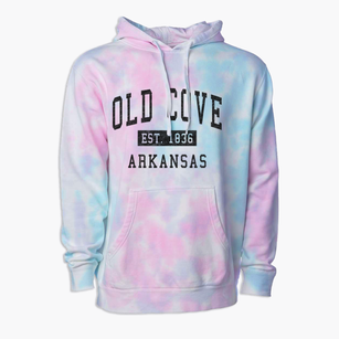 Old Cove Arkansas Classic Established Premium Tie-Dye Hoodie