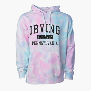 Irving Pennsylvania Classic Established Premium Tie-Dye Hoodie
