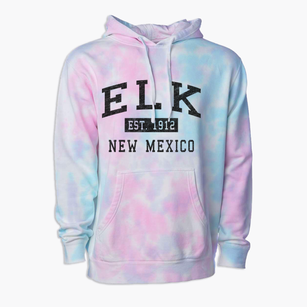 Elk New Mexico Classic Established Premium Tie-Dye Hoodie