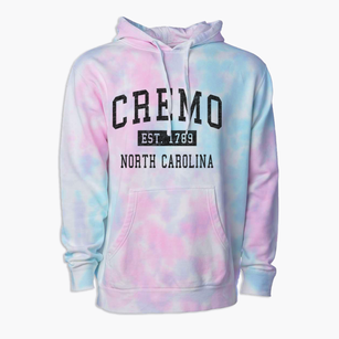 Cremo North Carolina Classic Established Premium Tie-Dye Hoodie