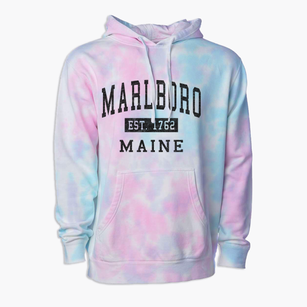 Marlboro Maine Classic Established Premium Tie-Dye Hoodie