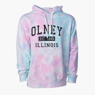 Olney Illinois Classic Established Premium Tie-Dye Hoodie
