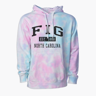 Fig North Carolina Classic Established Premium Tie-Dye Hoodie