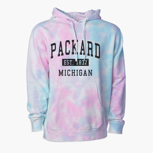 Packard Michigan Classic Established Premium Tie-Dye Hoodie