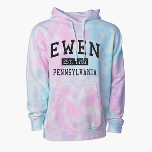Ewen Pennsylvania Classic Established Premium Tie-Dye Hoodie