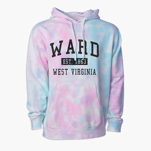 Ward West Virginia Classic Established Premium Tie-Dye Hoodie