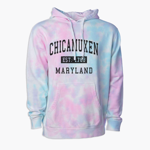 Chicamuxen Maryland Classic Established Premium Tie-Dye Hoodie