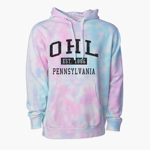 Ohl Pennsylvania Classic Established Premium Tie-Dye Hoodie